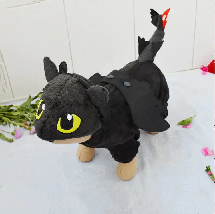 Adorable Dragon Dog Outfit - Winged Costume