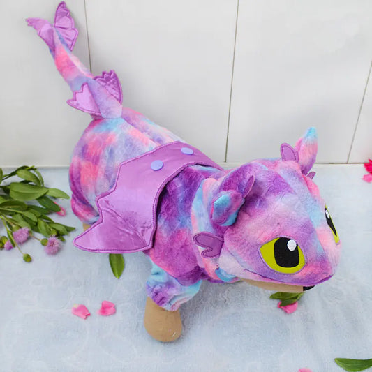 Adorable Dragon Dog Outfit - Winged Costume