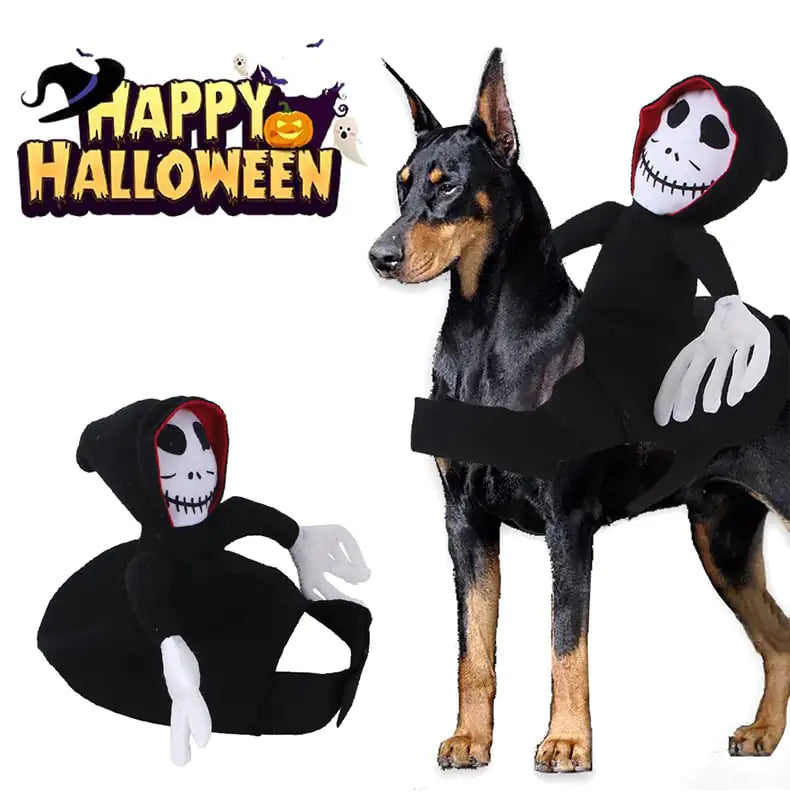 Little Ghost Rider Vest Funny Halloween Pet Costume